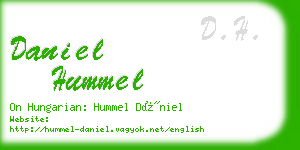 daniel hummel business card